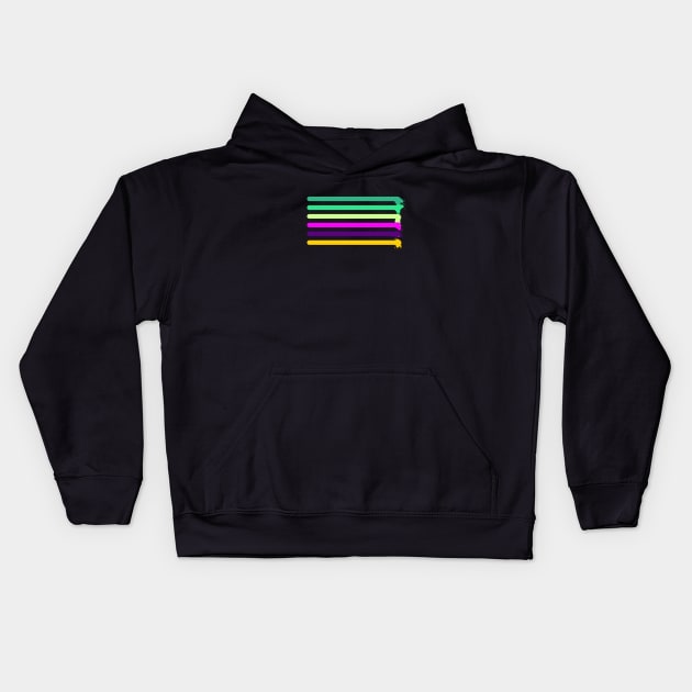 straight line Kids Hoodie by ensa streetwear